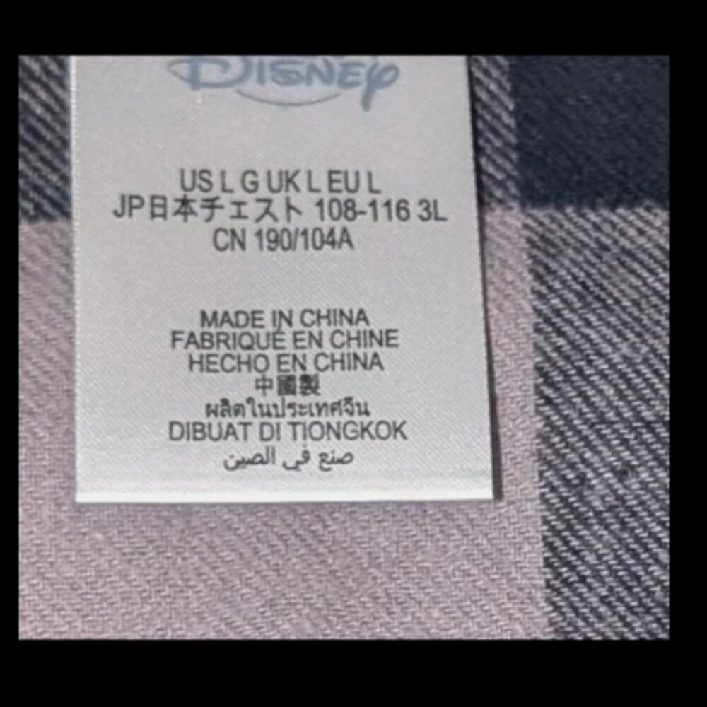 Walt Disney World Halloween Long Sleeve Plaid Shirt for Adults Size L - Picture 2 of 5